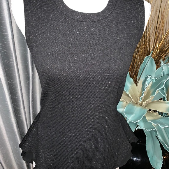 Mimi Chica sparkly black sleeveless top - Picture 7 of 15